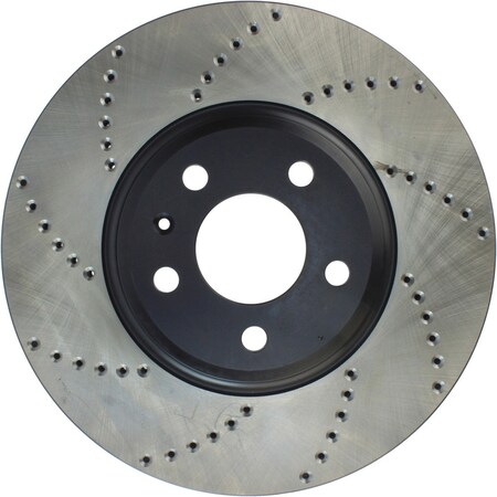 Centric Parts Sport Cross Drilled Brake Rotor, 128.33123R 128.33123R